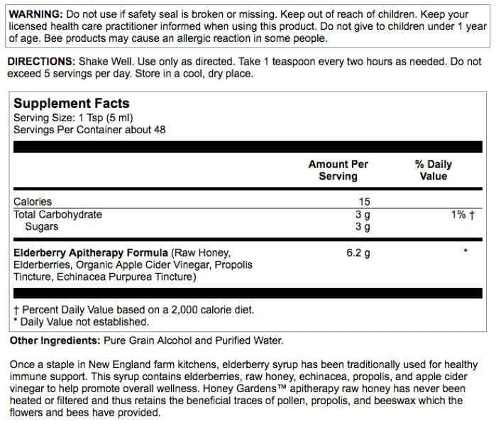 Organic Elderberry Syrup